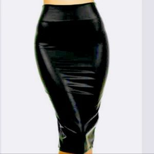 Faux Leather Skirt